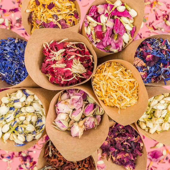 CONFETTI & POTPOURRI FLOWERS & FLOWER PETALS